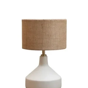 Lámpara con pantalla yute