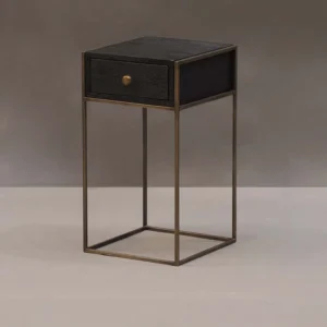 Pareja de mesillas de noche madera negra